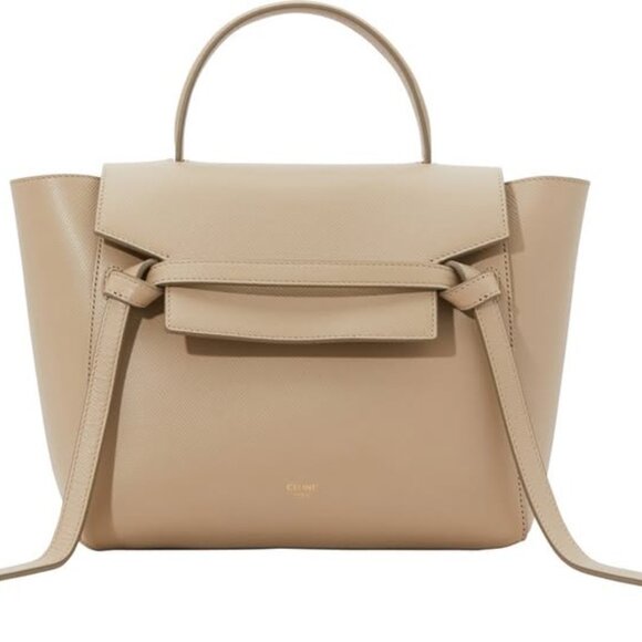 CELINE Grained Calfskin Micro Belt Bag Light Taupe (LIKE NEW) - Picture 2 of 2